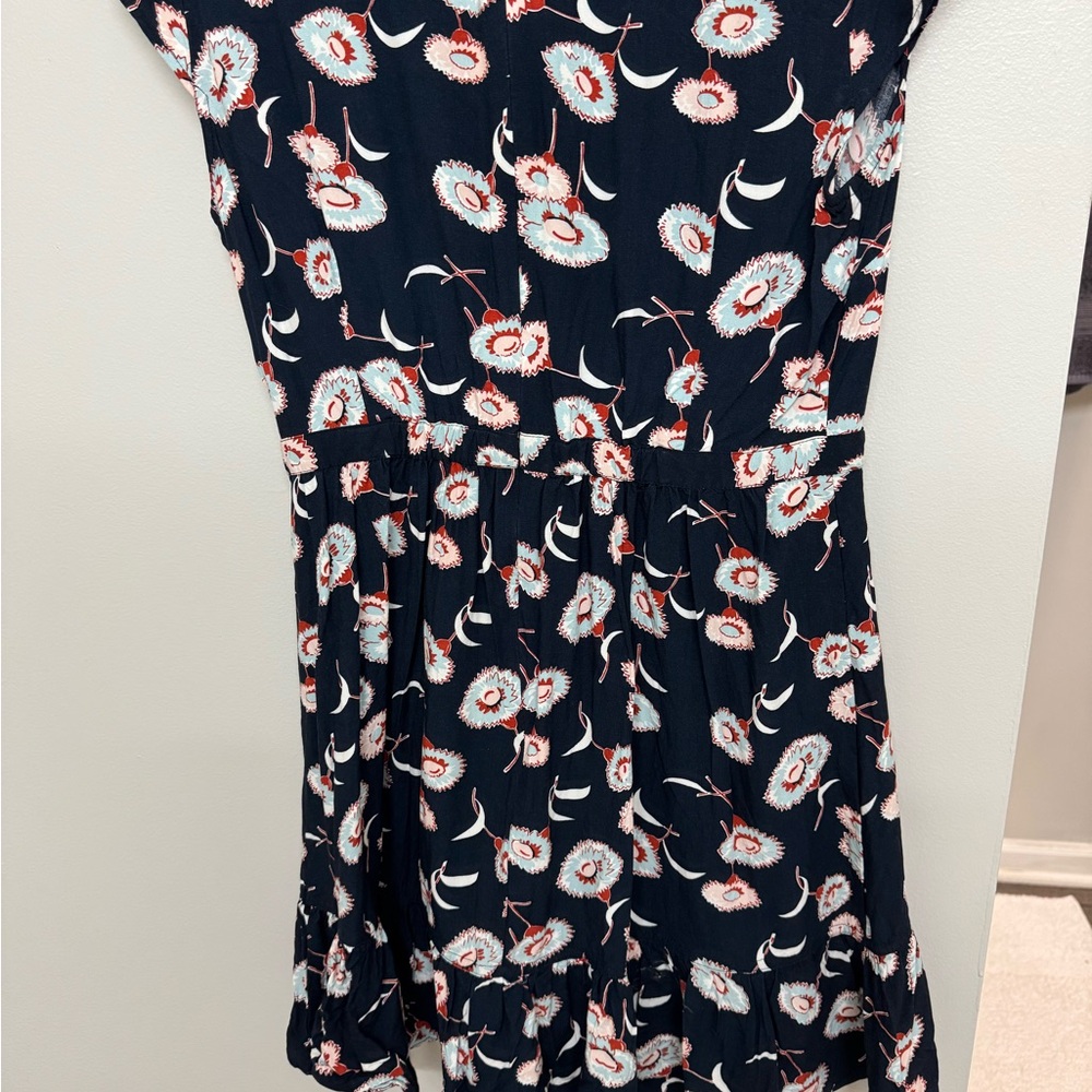 Floral Wrap Dress with Ruffle Hem - Picture 4 of 6